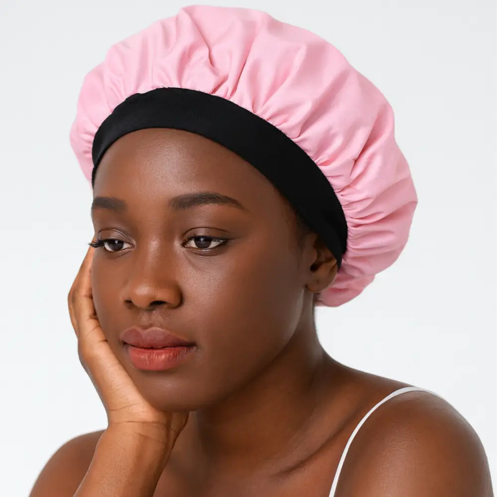 Bonnet chauffant cheveux bouclés
