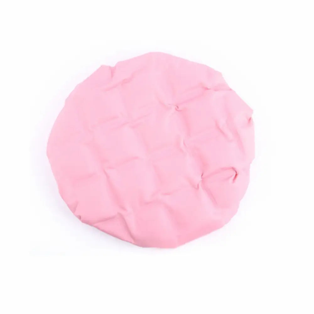 Bonnet chauffant cheveux bouclés - Rose