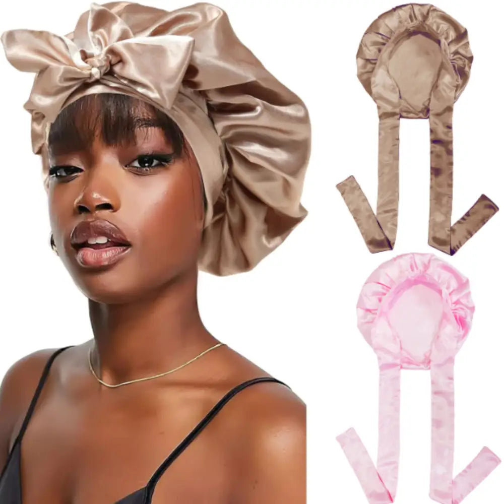 Bonnet cheveux en satin
