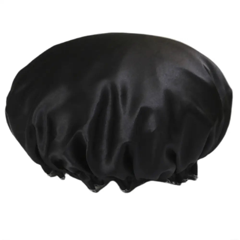 Bonnet de bain pour cheveux afro - Noir