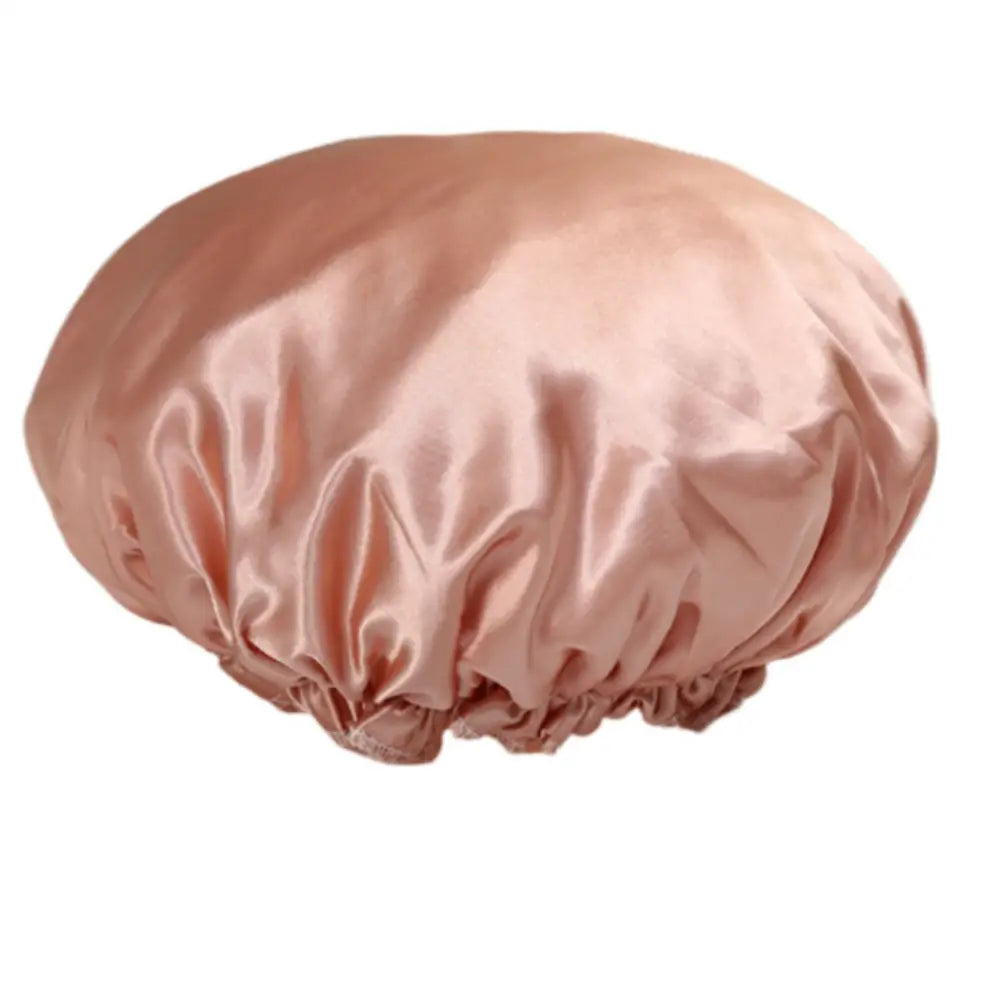 Bonnet de bain pour cheveux afro - Or rose