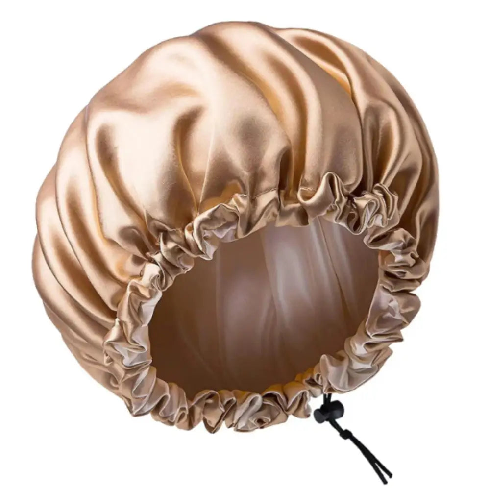 Bonnet de nuit protection cheveux - Doré