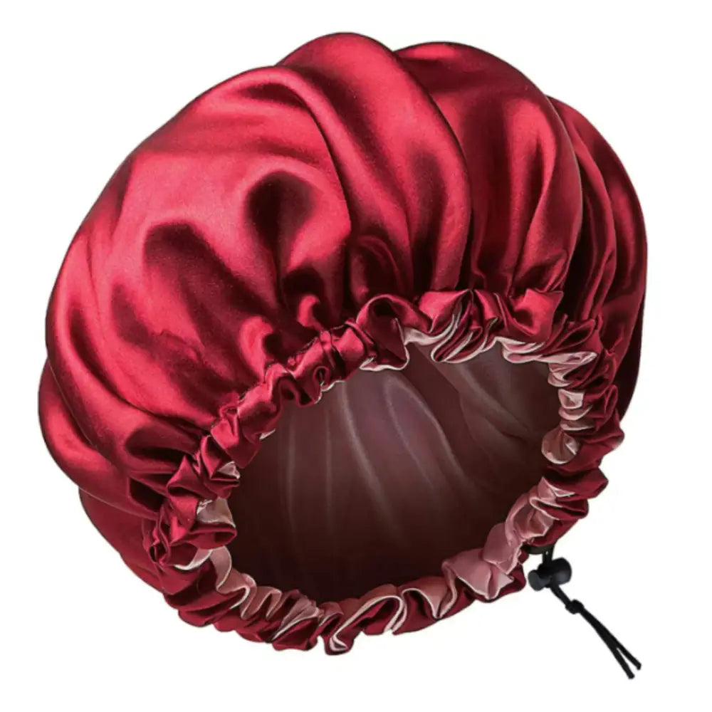 Bonnet de nuit protection cheveux - Rouge