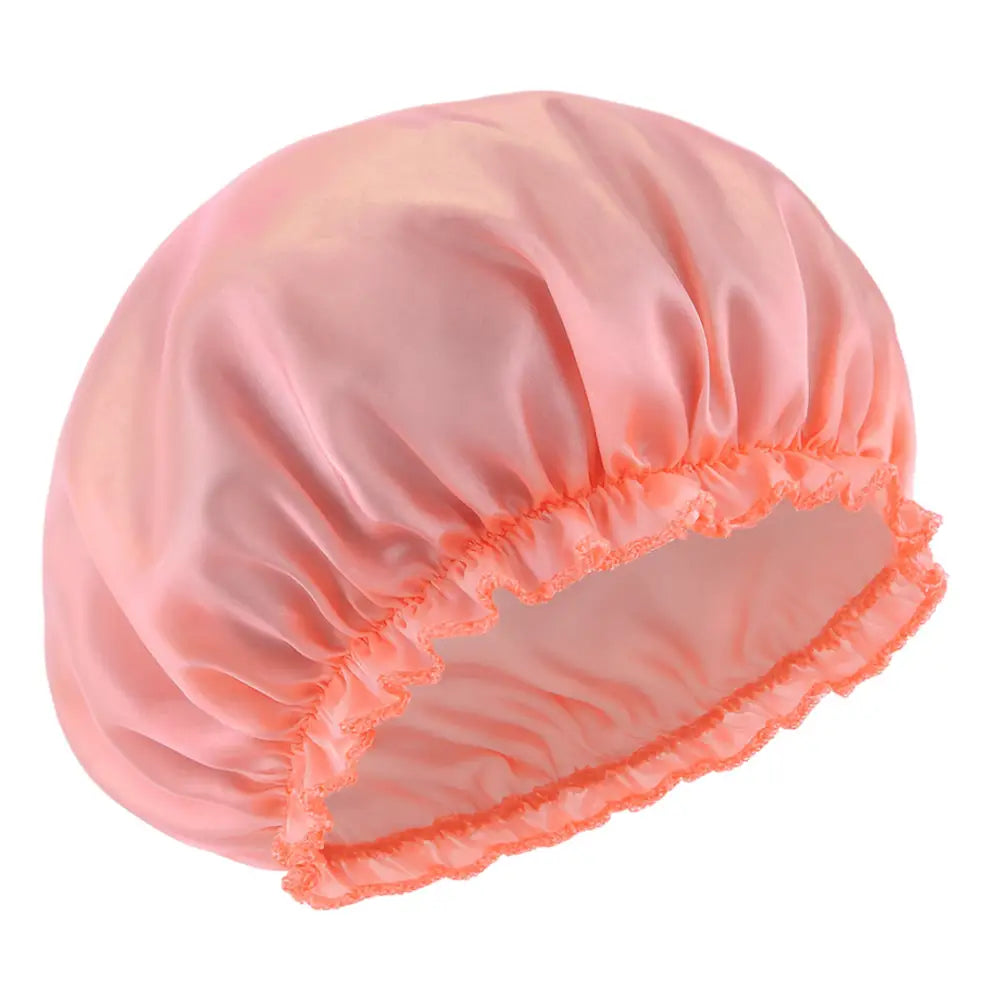 Bonnet en satin cheveux crépus - Orange