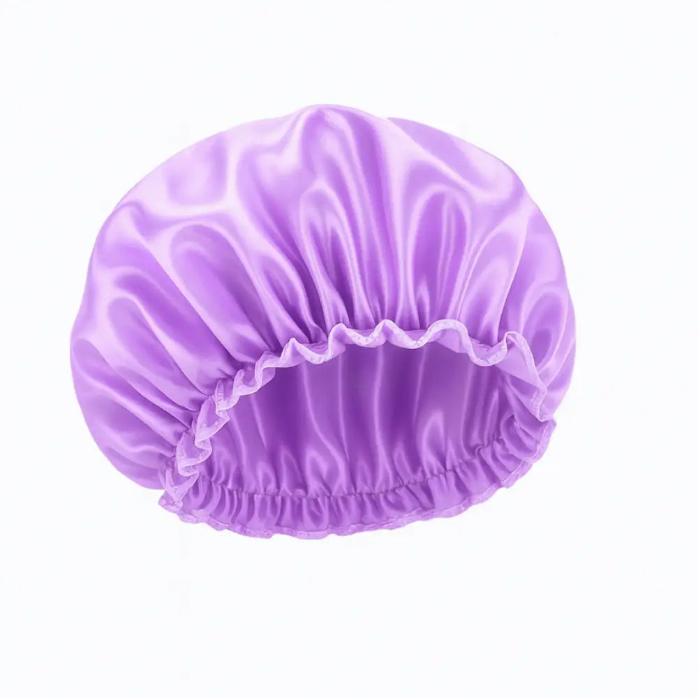 Bonnet en satin cheveux crépus - Violet