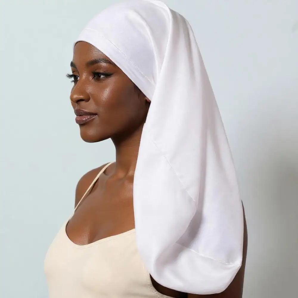 Bonnet en soie cheveux long