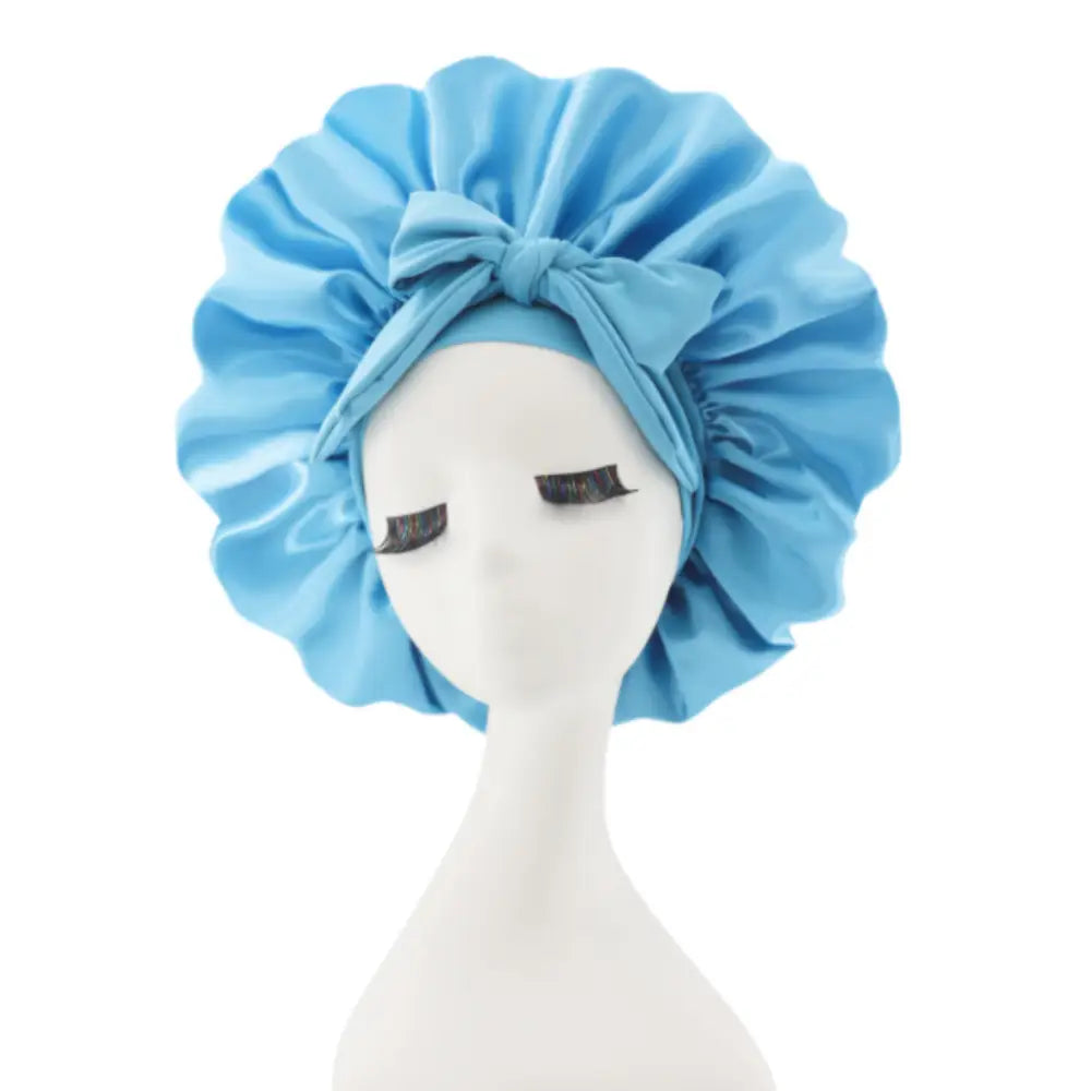 Bonnet pour cheveux afro - Coloré / Bleu ciel