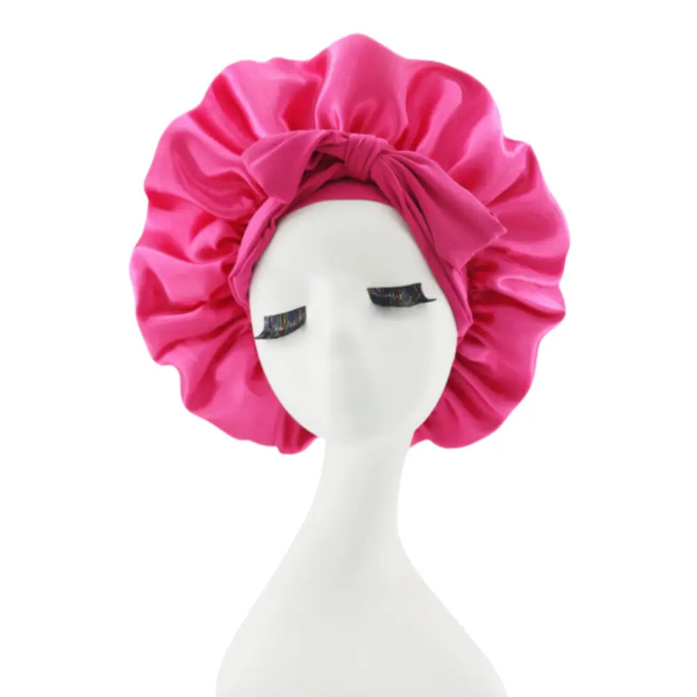 Bonnet pour cheveux afro - Coloré / Rose rouge