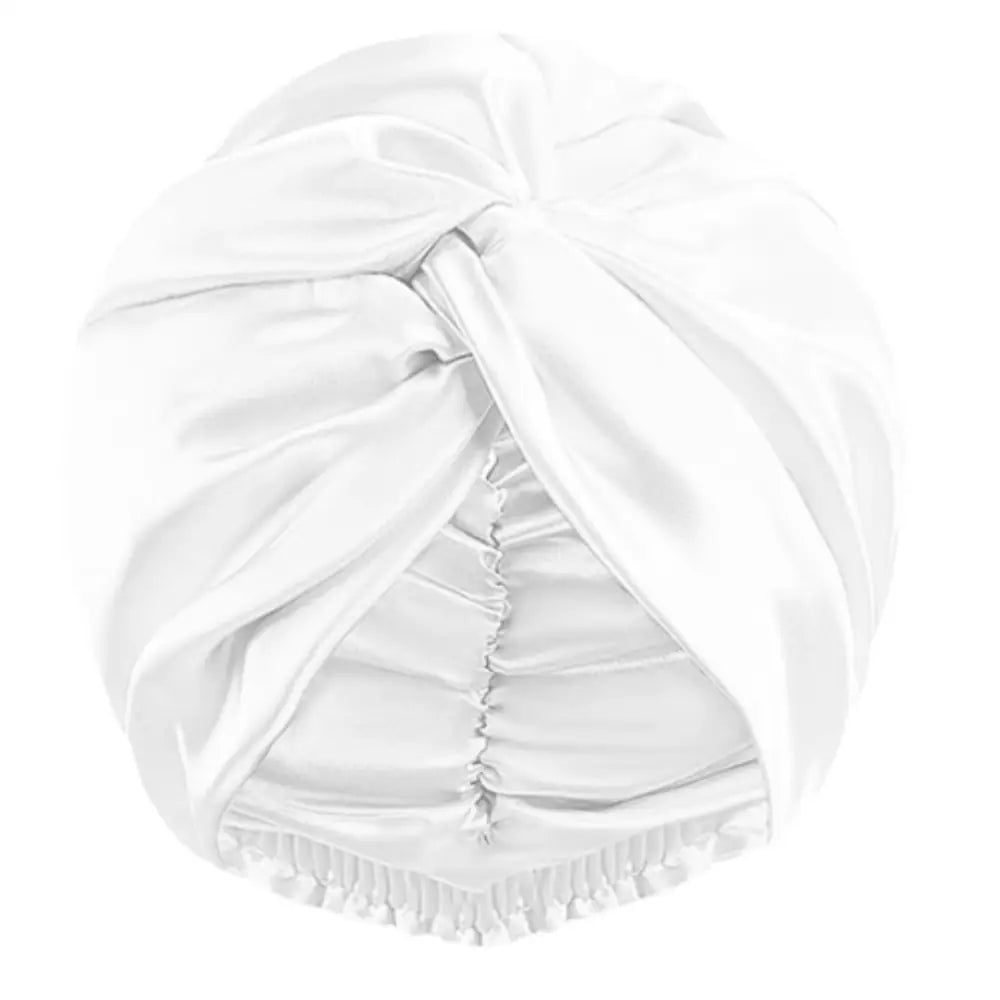Bonnet satin cheveux normal - Blanc / 25/25cm
