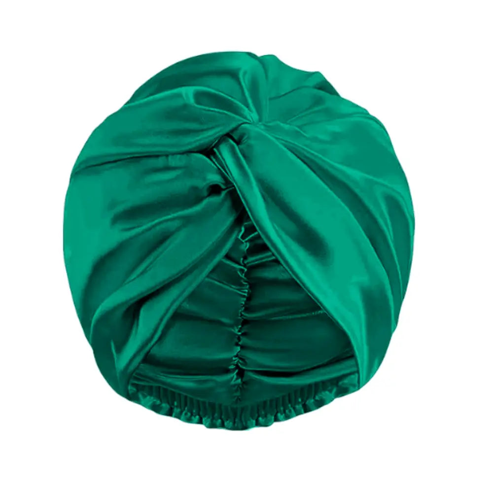 Bonnet satin cheveux normal - Vert / 25/25cm
