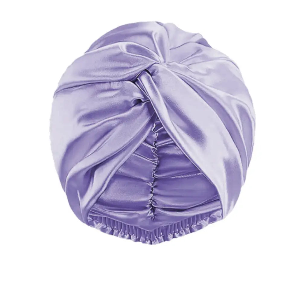 Bonnet satin cheveux normal - Violet clair / 25/25cm