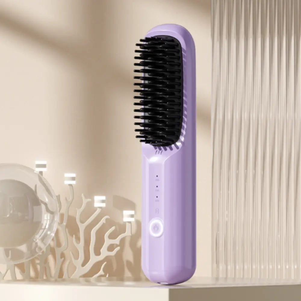 Brosse lissante chauffante - Violet