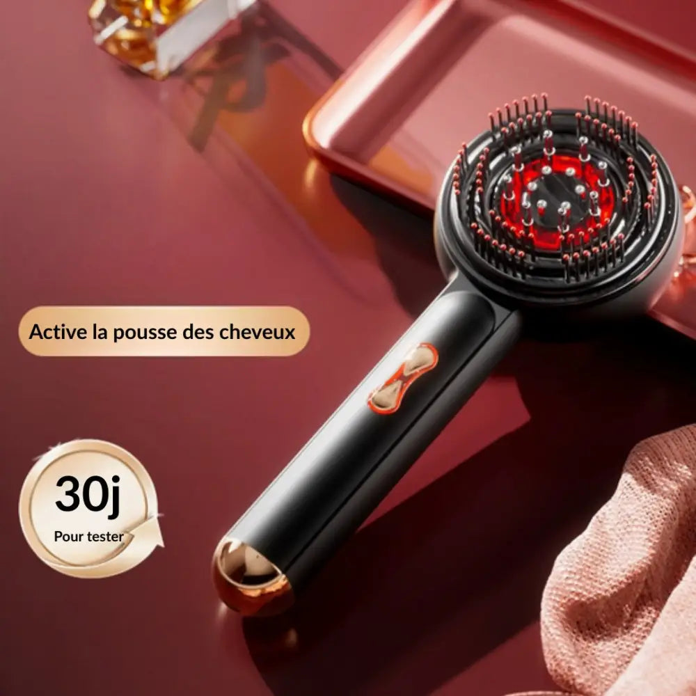 Brosse massage cuir chevelu 3 en 1