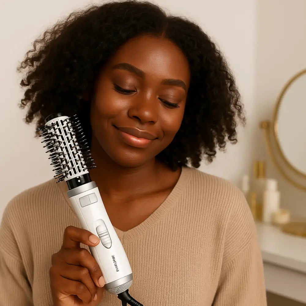 Brosse soufflante rotative pour cheveux courts