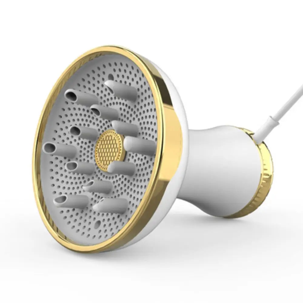 Diffuseur air chaud cheveux - Blanc/Doré