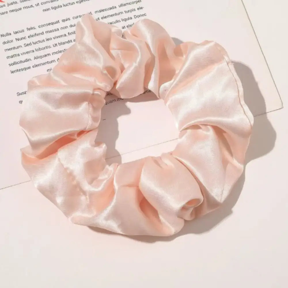 Elastique en satin - Rose clair