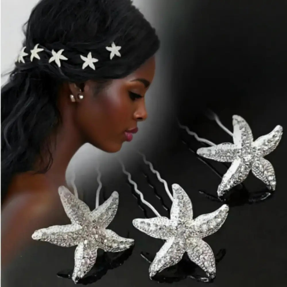 Epingle à cheveux chignon - Etoile de mer / 1 cm - 6 cm