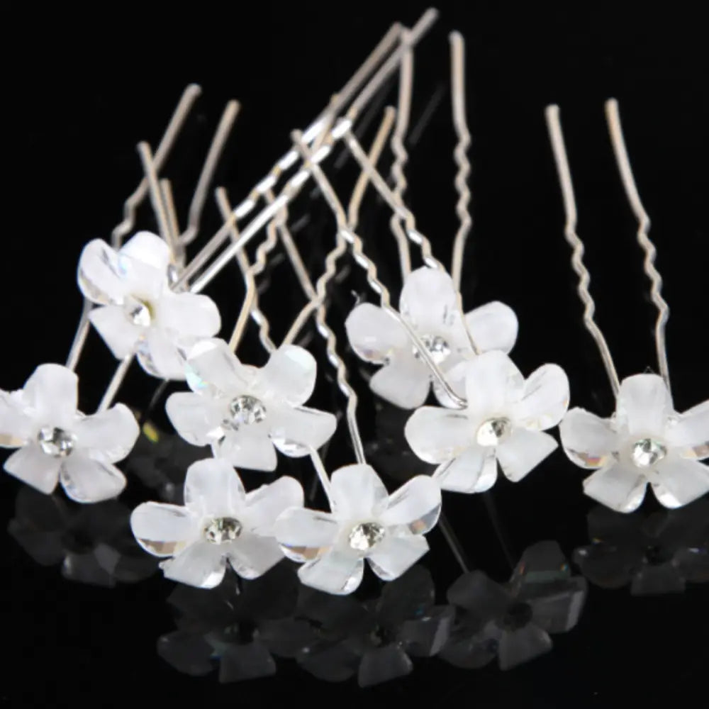 Epingle à cheveux mariage - Blanc / 2cm - 6cm