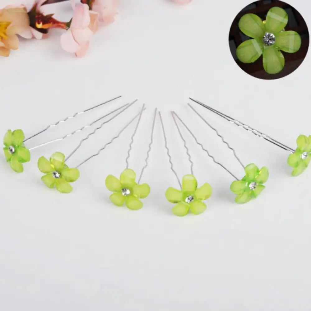 Epingle à cheveux mariage - Vert / 2cm - 6cm
