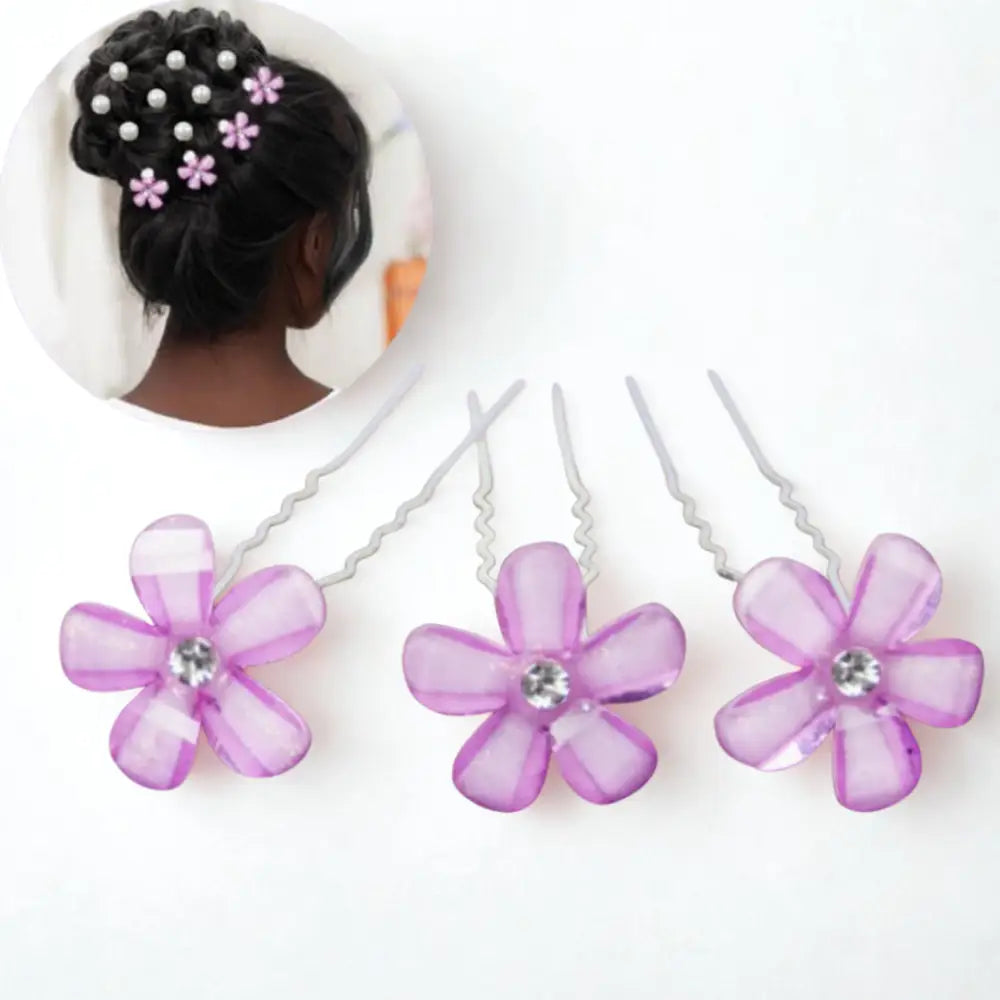 Epingle à cheveux mariage - Violet clair / 2cm - 6cm