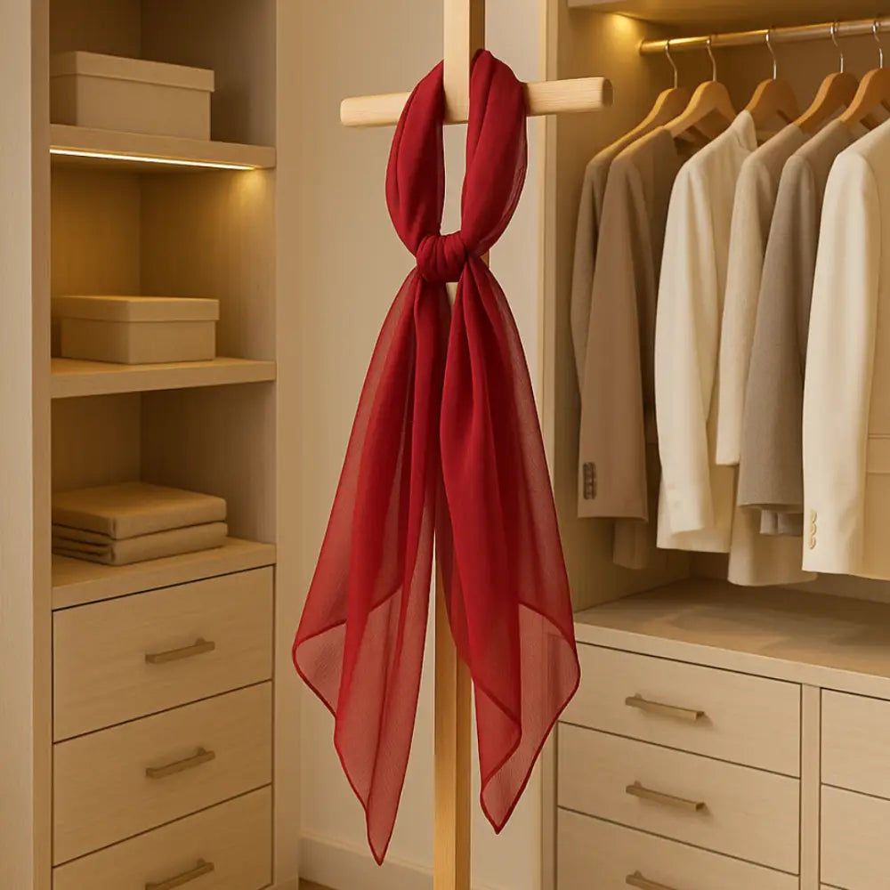 Foulard bordeaux - 65 * 65 cm