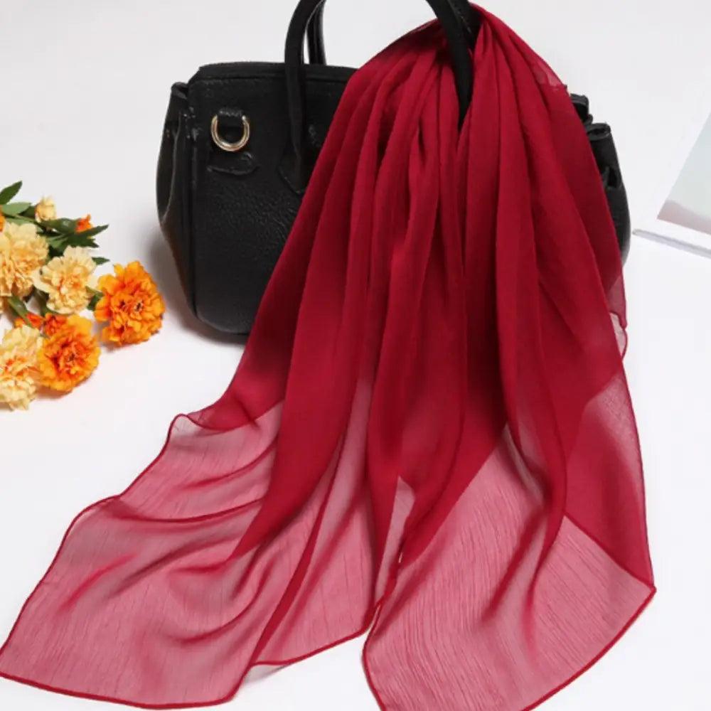 Foulard bordeaux - 65 * 65 cm