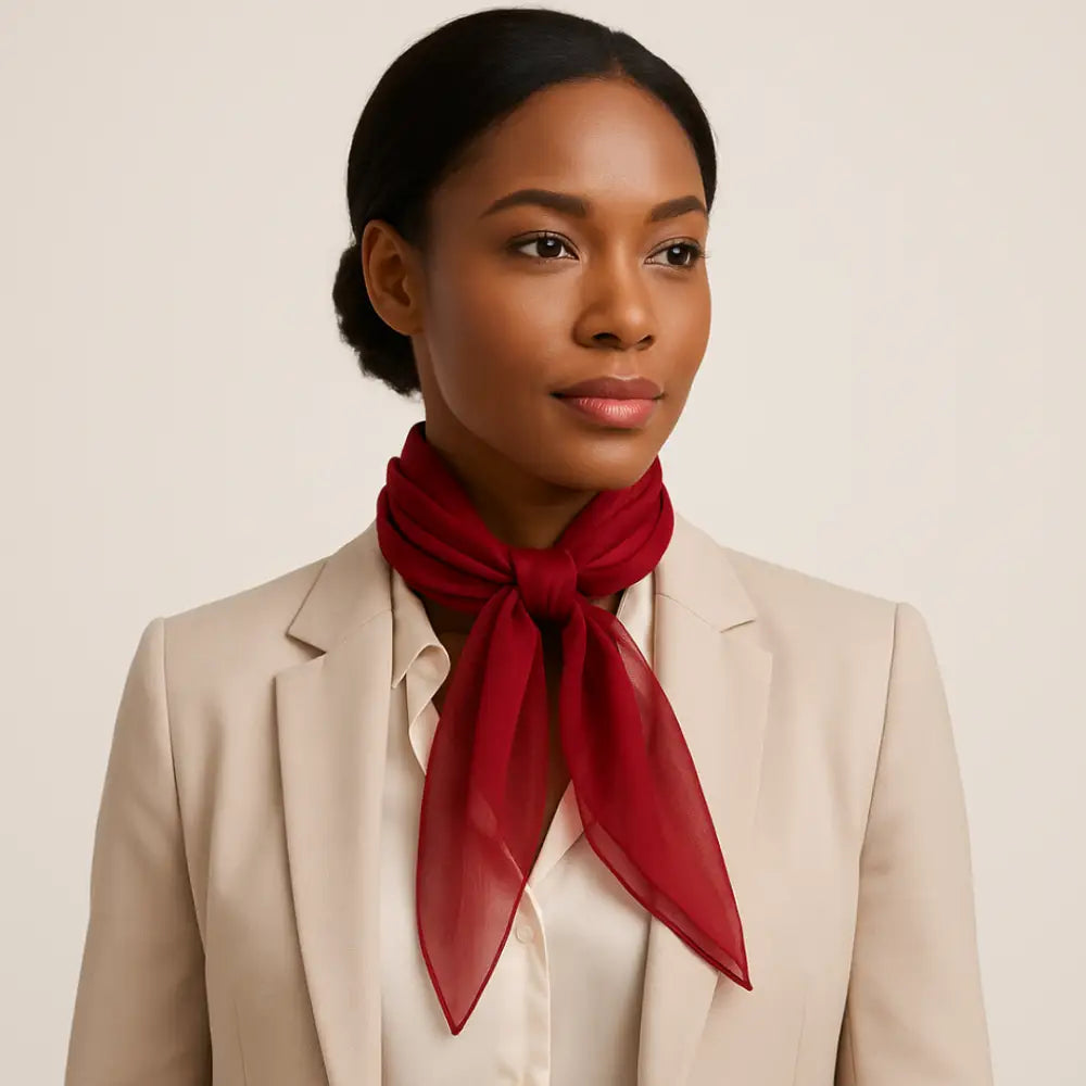 Foulard bordeaux - 65 * 65 cm