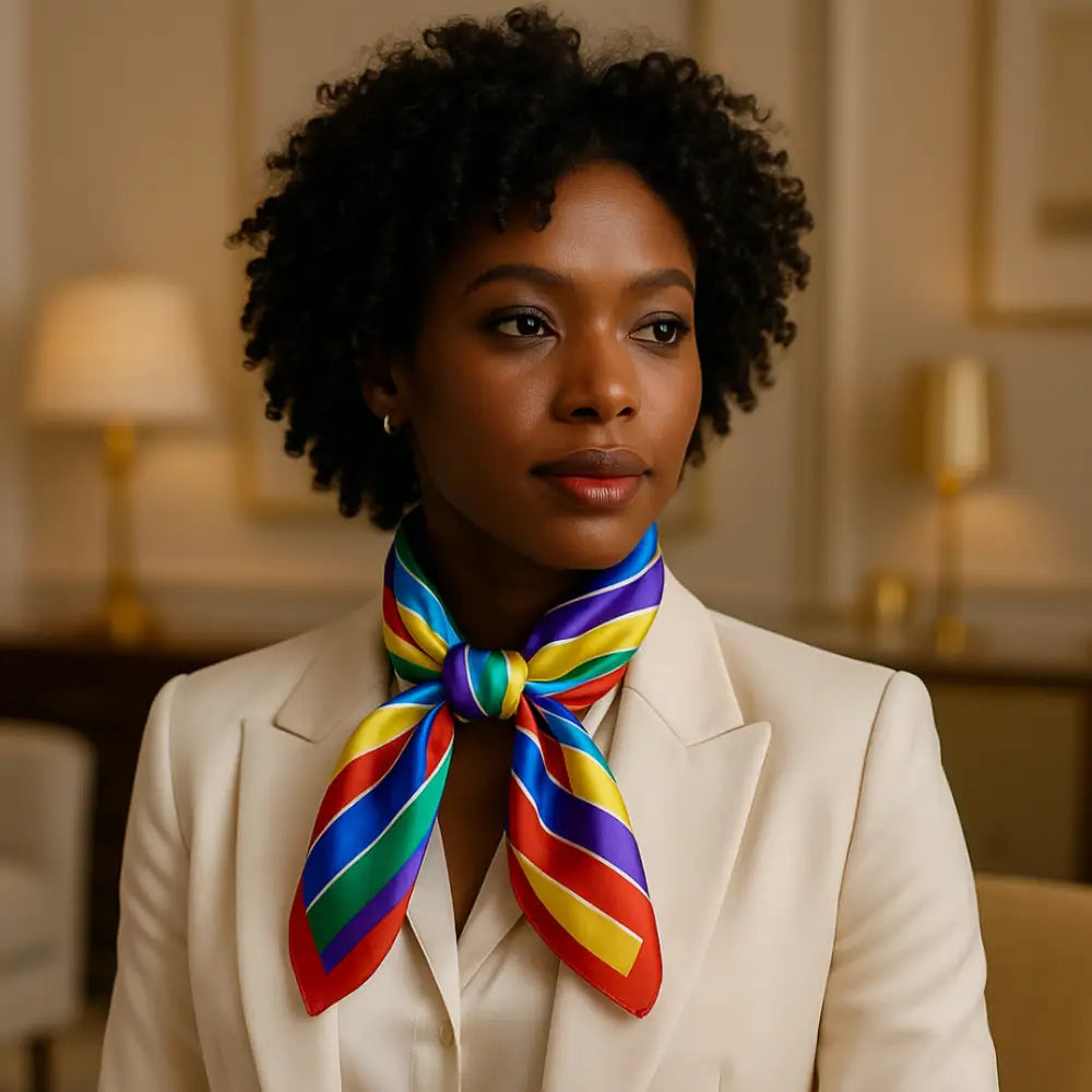 Foulard carré de soie