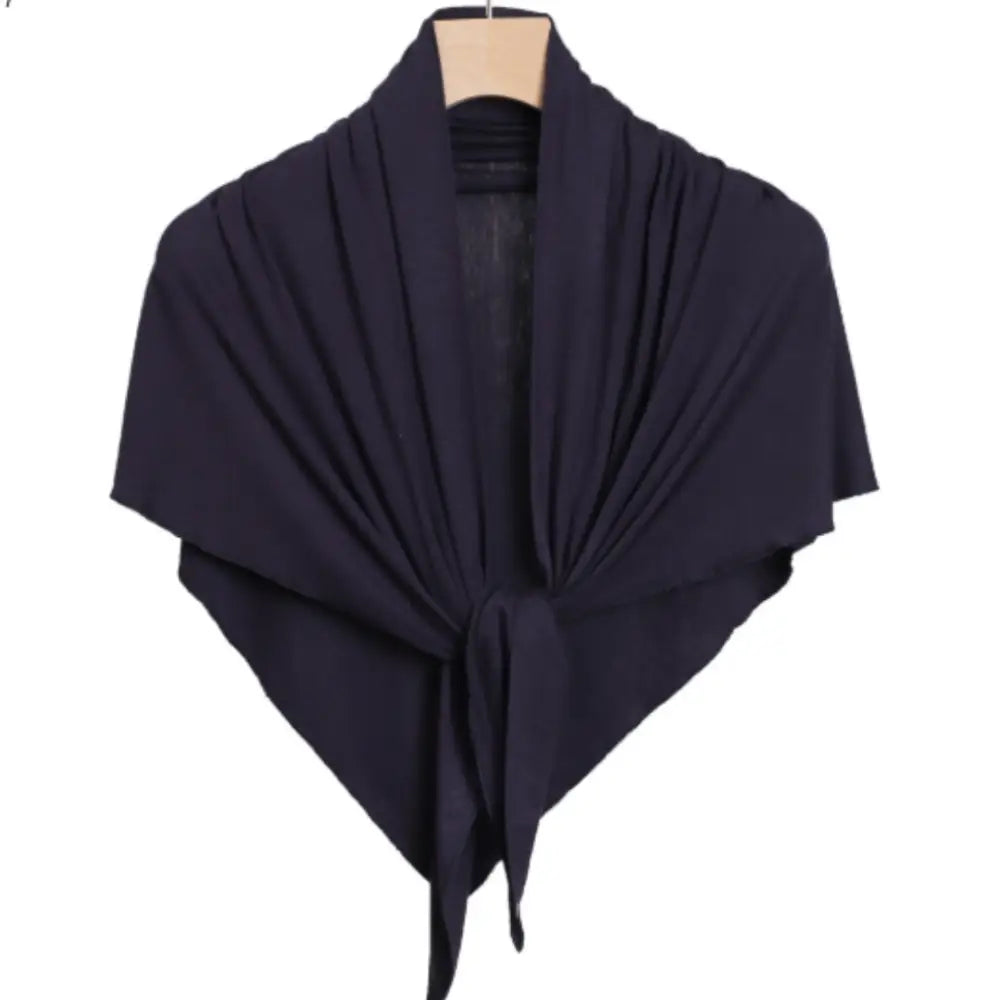 Foulard coton femme - Bleu marine