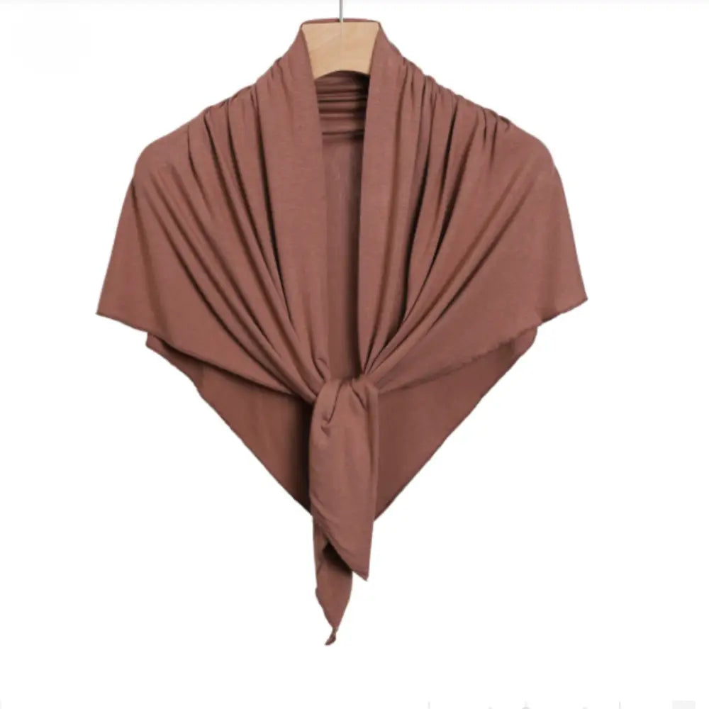 Foulard coton femme - Caramel