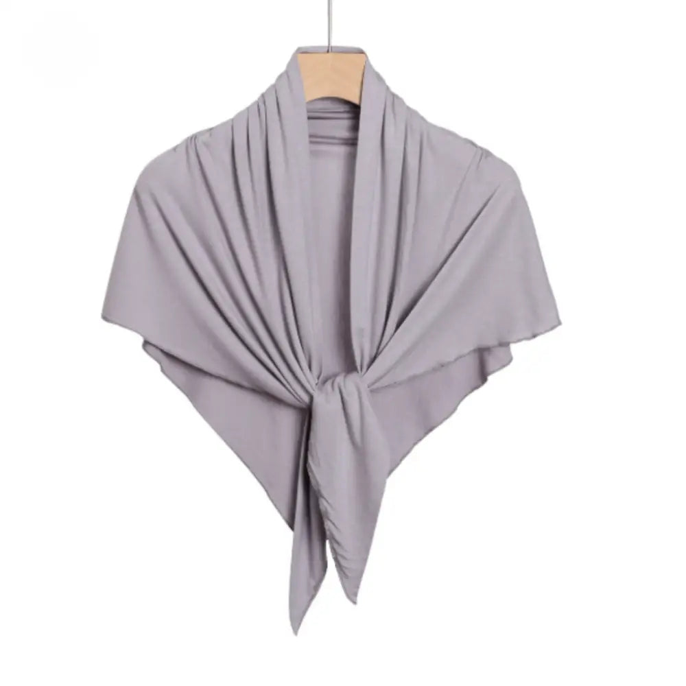 Foulard coton femme - Gris clair