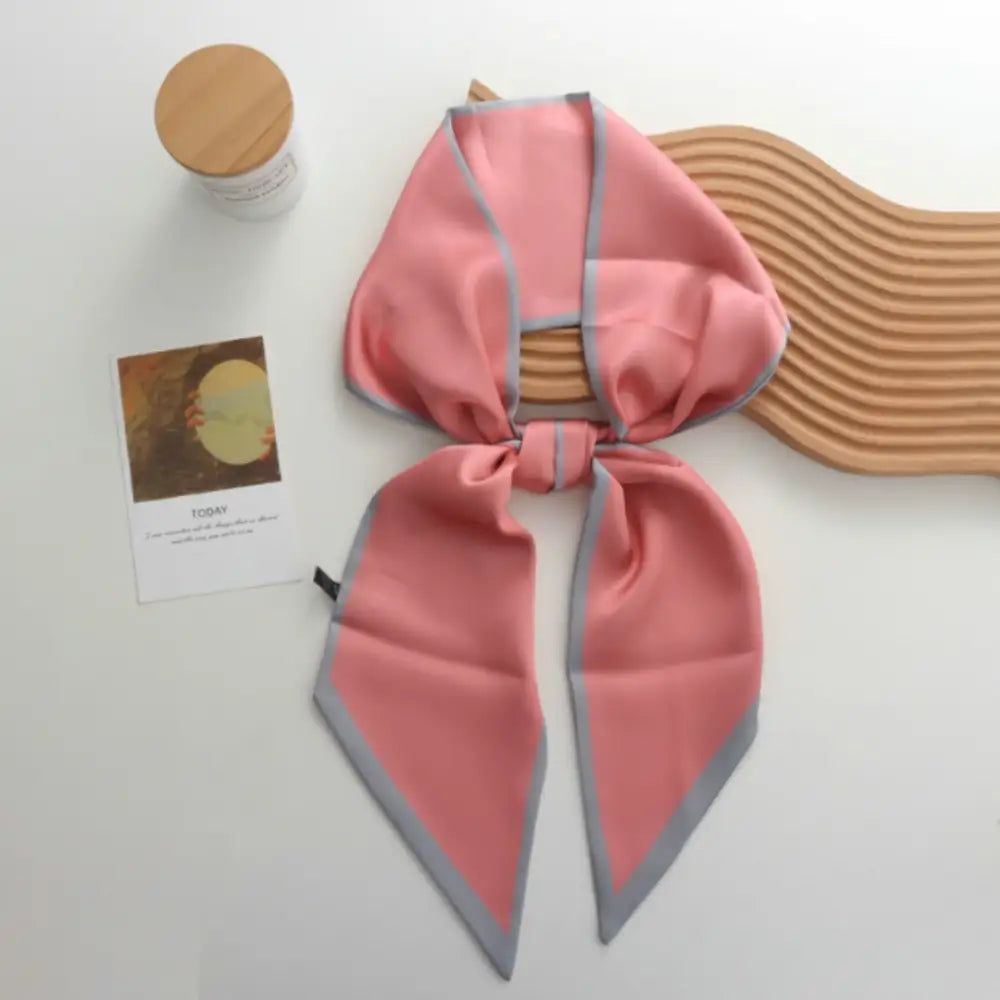 Foulard cravate femme - Rose / 150 - 13.5 cm