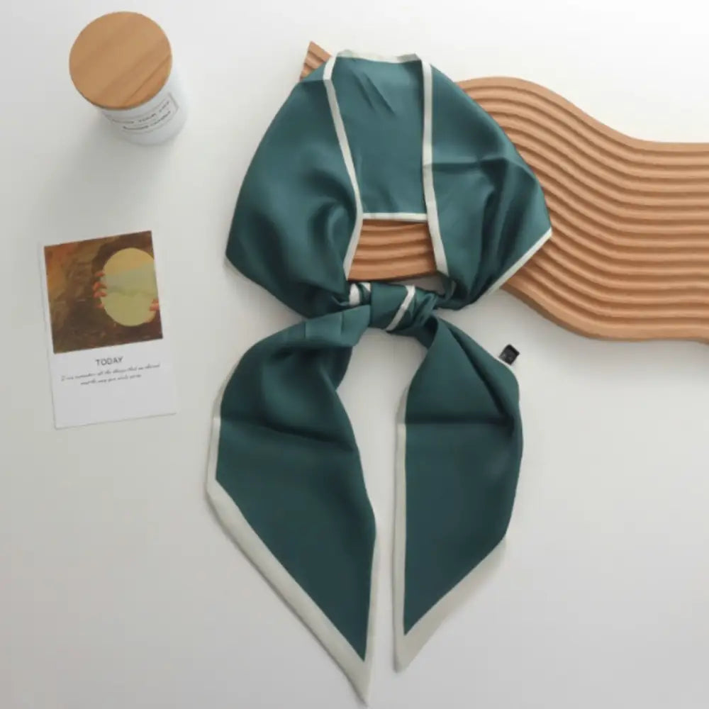 Foulard cravate femme - Vert / 150 - 13.5 cm