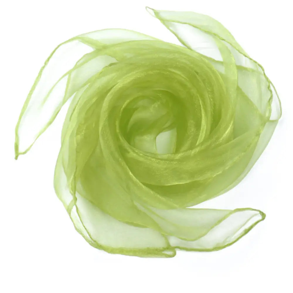 Foulard en mousseline - Vert olive / 60 * 60 cm