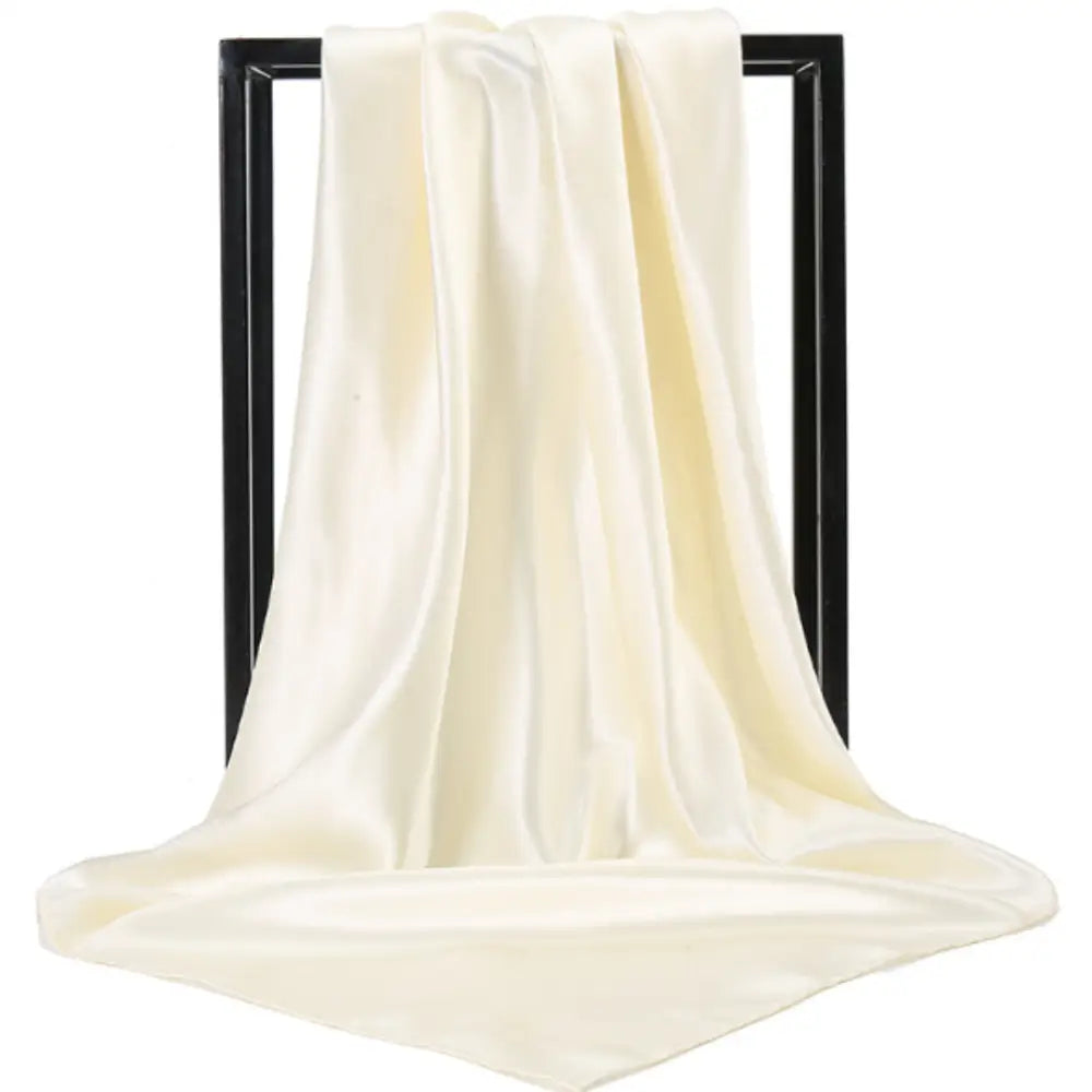 Foulard en soie femme - Beige / 90 - 90 cm