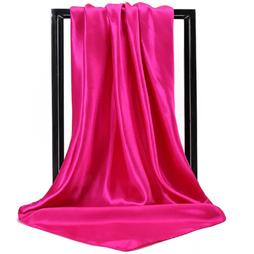 Foulard en soie femme - Fushia / 90 - 90 cm