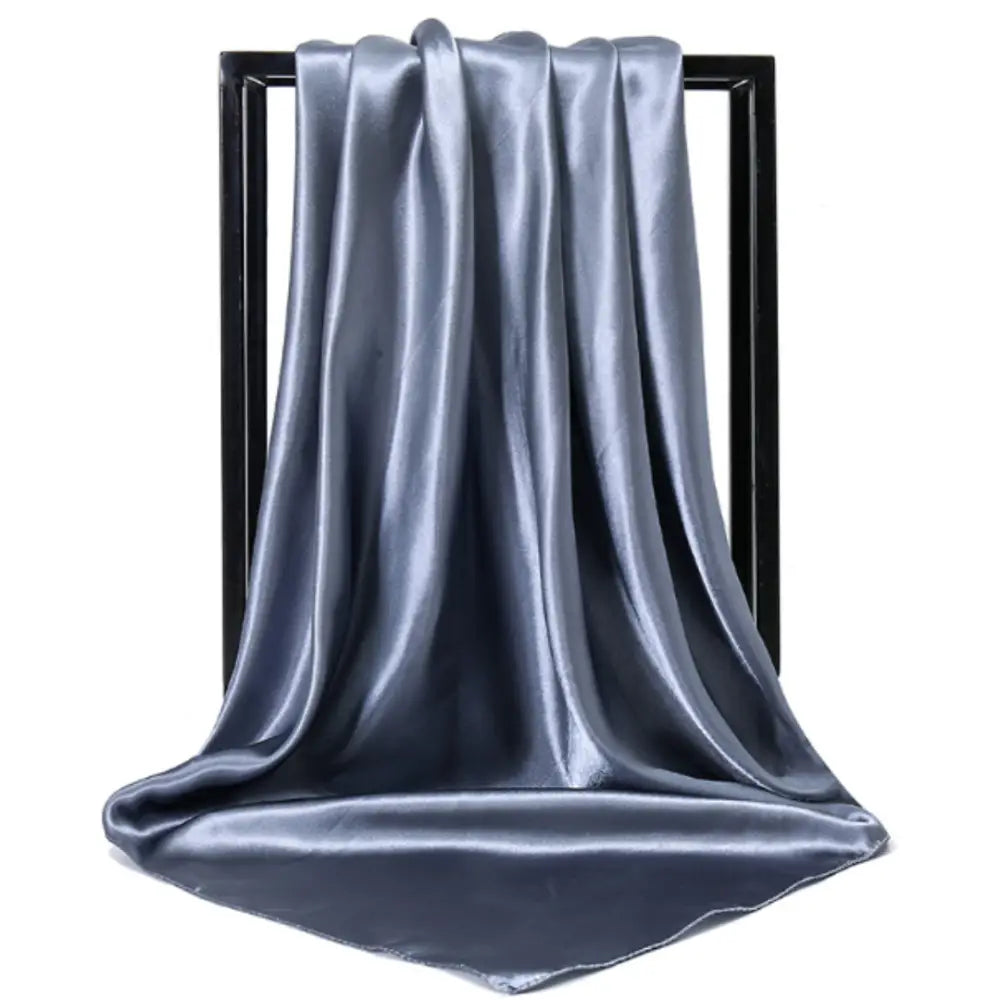 Foulard en soie femme - Gris foncé / 90 - 90 cm