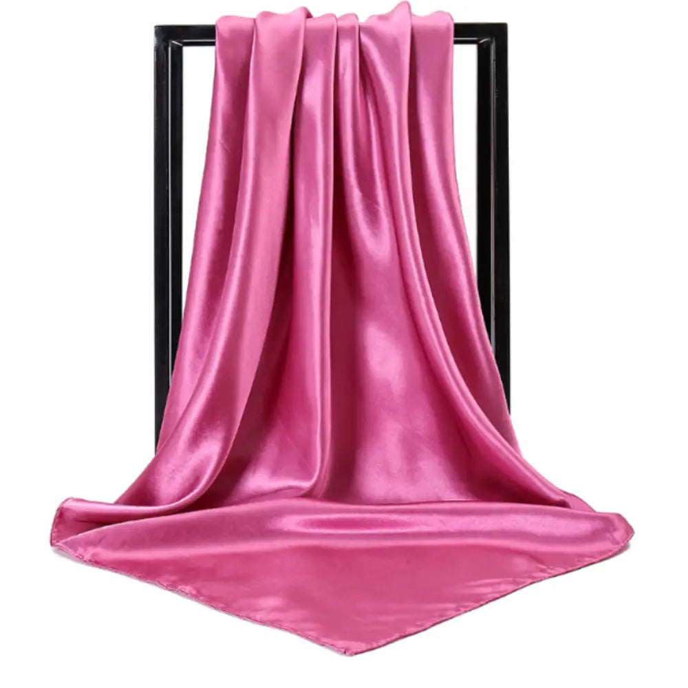 Foulard en soie femme - Rose / 90 - 90 cm
