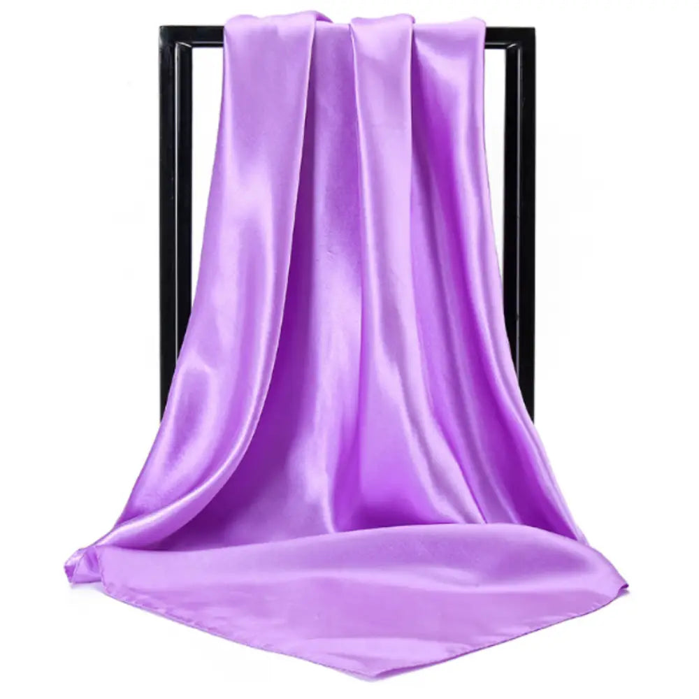 Foulard en soie femme - Violet clair / 90 - 90 cm