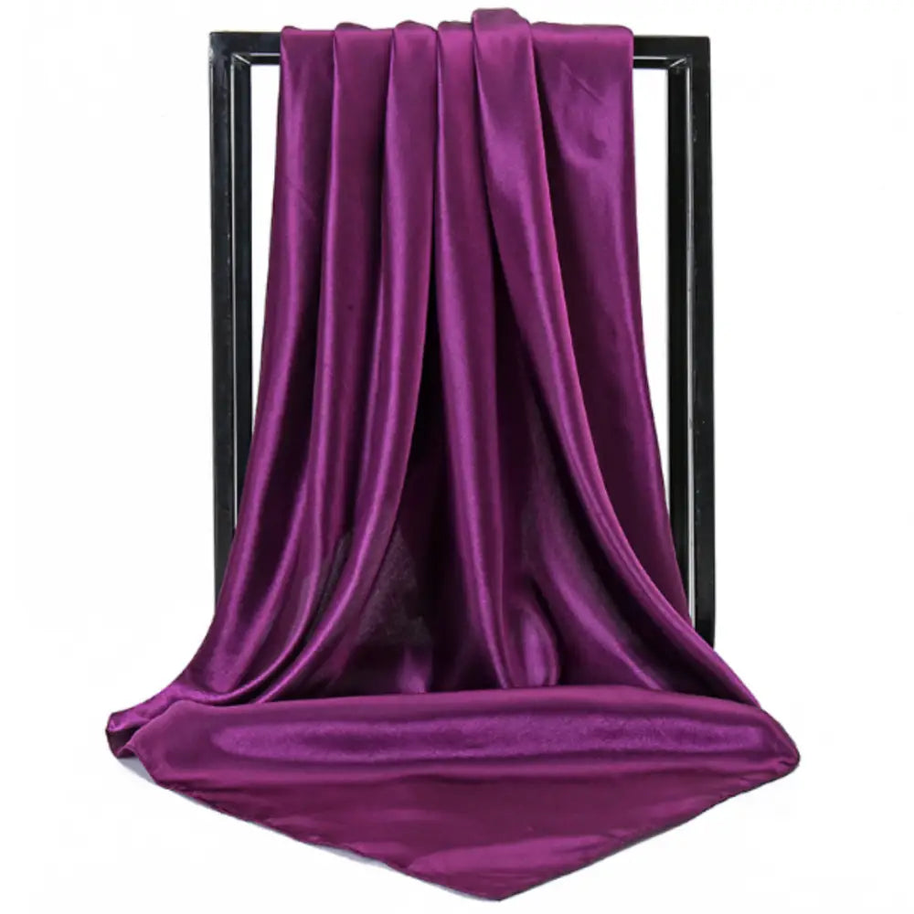 Foulard en soie femme - Violet foncé / 90 - 90 cm