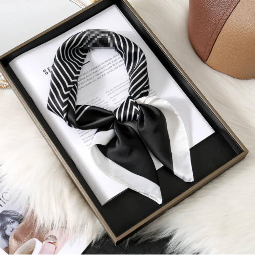 Foulard en soie haut de gamme - Rayures / 70 * 70 cm