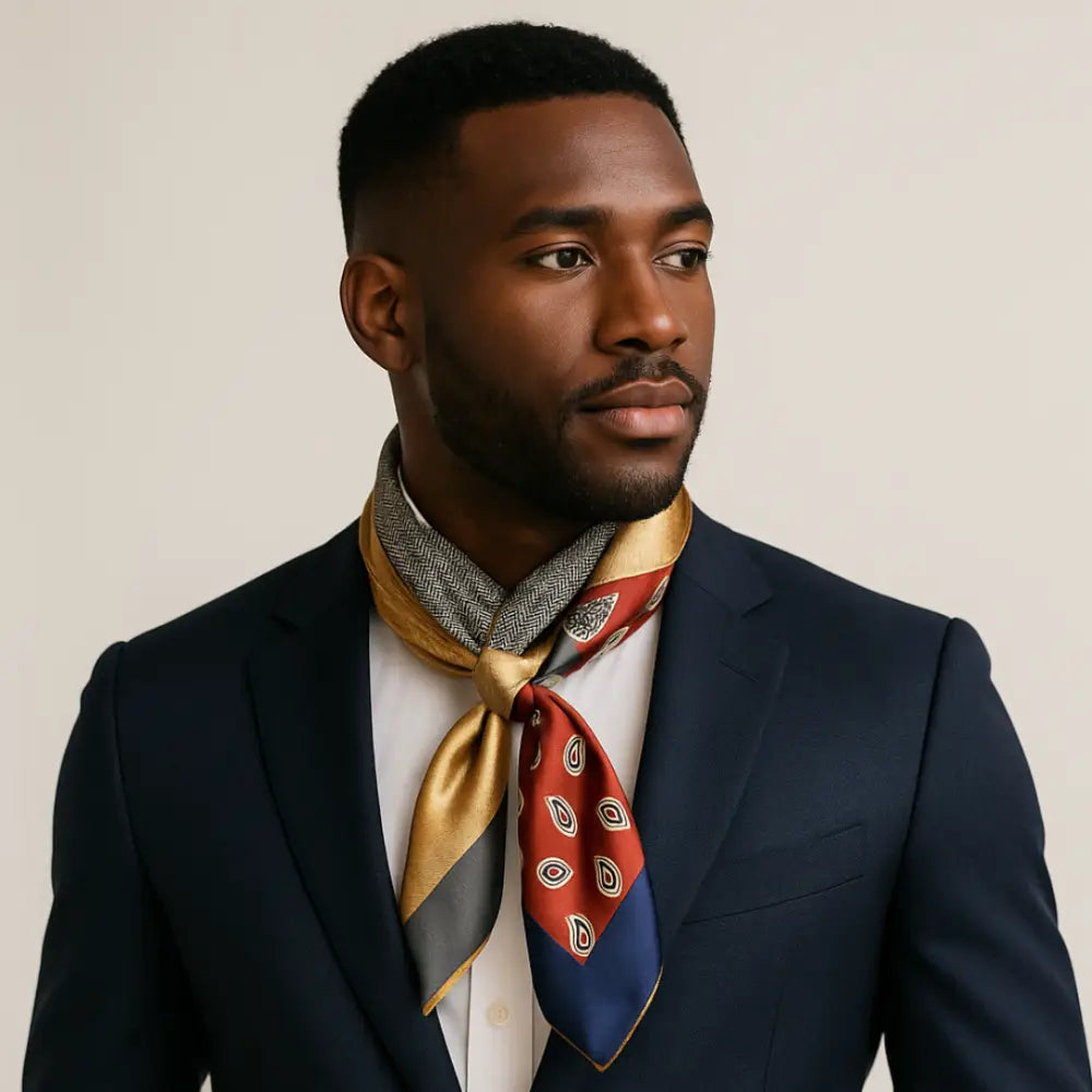 Foulard en soie pour homme