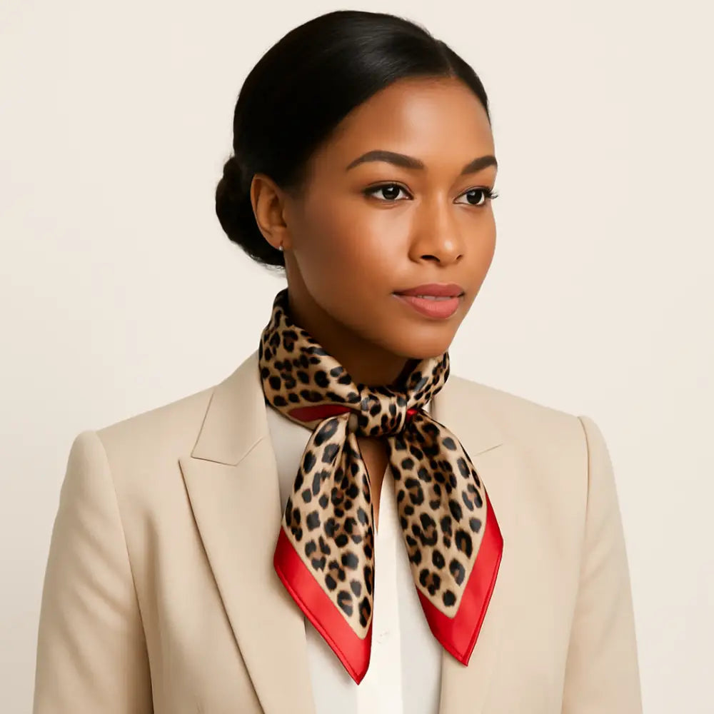 Foulard femme leopard