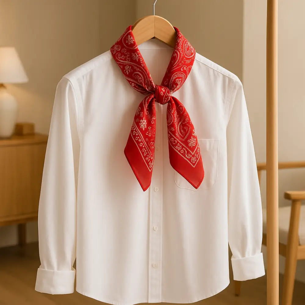 Foulard femme rouge - 70 * 70 cm