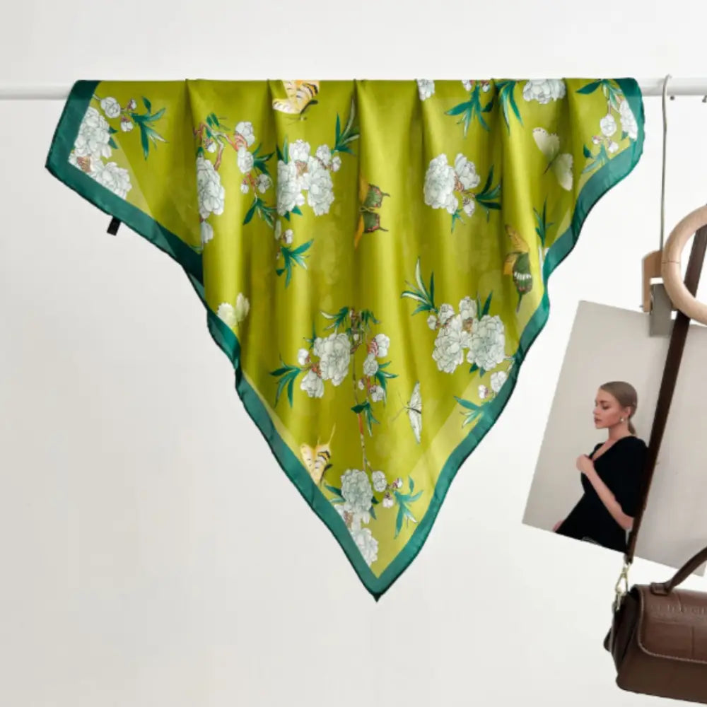 Foulard femme vert
