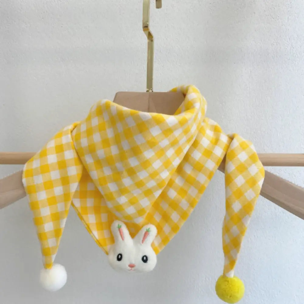 Foulard fille - Jaune et blanc