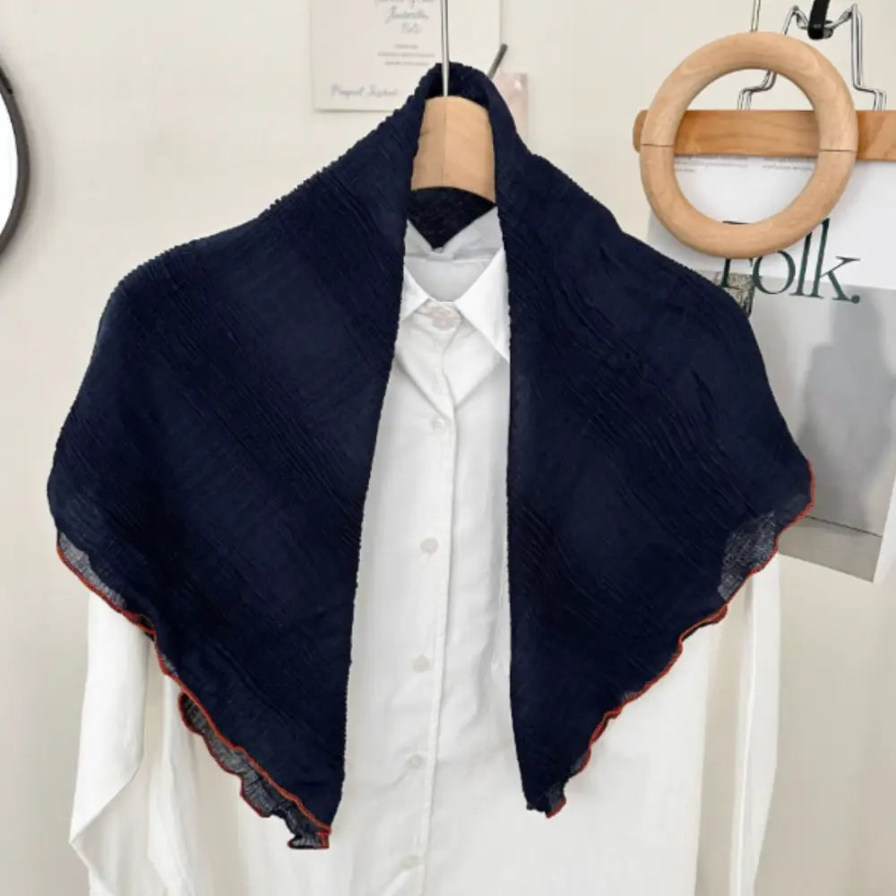 Foulard hiver femme - Bleu marine / 75 * 75 cm