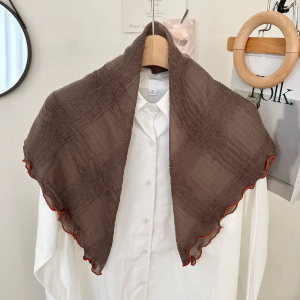 Foulard hiver femme - Brun foncé / 75 * 75 cm