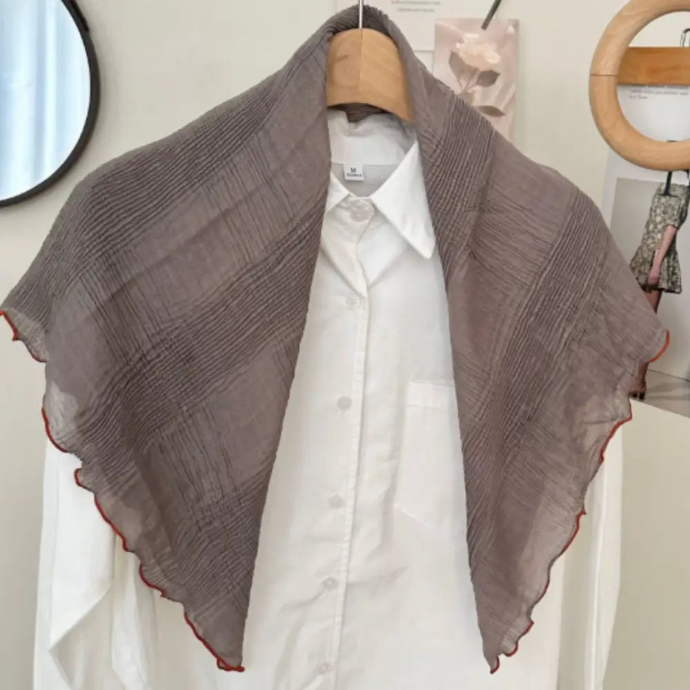 Foulard hiver femme - Gris violet / 75 * 75 cm