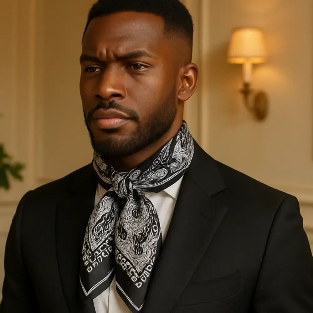 Foulard homme soie